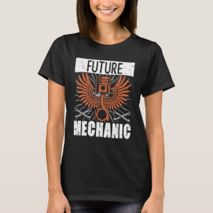 T-shirt Ingénieur en voiture diesel réparant un futur méca