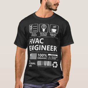 T-shirt Ingénieur HVAC Drôle cadeau