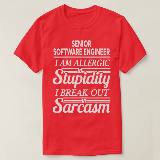 T-SHIRT INGÉNIEUR LOGICIEL PRINCIPAL 1 (Design devant)