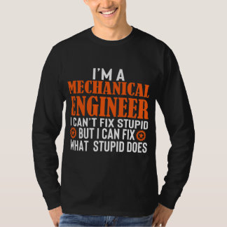 T-shirt Ingénieur mécanique drôle je ne peux pas réparer S