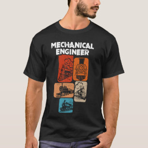 T-shirt Ingénieur mécanique du train Ingénieur ferroviaire