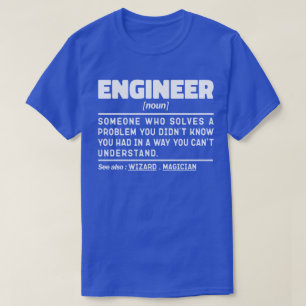 T-shirt Ingénieur Noun Mari Papa Ingénieur Sarcastique