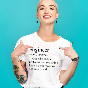 T-shirt Ingénieur personnalisé Funny Définition cadeau