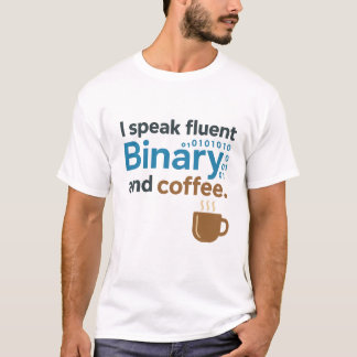 T-shirt Ingénieur, Programmeur Humour : Binary & Coffee
