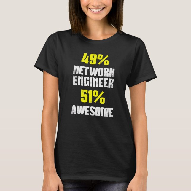 T-shirt Ingénieur réseau génieur ingénieur informatique (Devant)