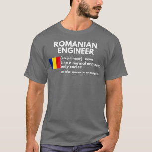 T-shirt Ingénieur roumain Définition Drôle Roumanie Cad