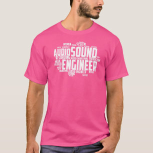 T-shirt Ingénieur sonore Idea Cloud Music Audio Engineer P