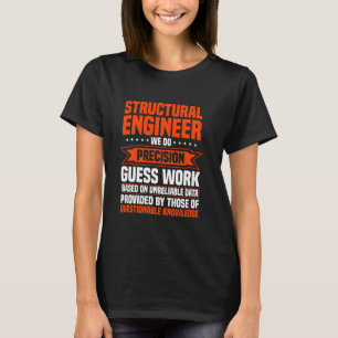 T-shirt Ingénieur Structurel Construction Bâtiment Civil E