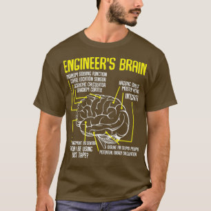 T-shirt Ingénieurs Cerveau Drôle Jeux d'ingénierie Proc