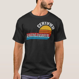 T-shirt Ingénieurs d'exploitation certifiés rétro travail 