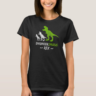 T-shirt Ingénieurs Mens Saurus Dinosaur Ingénieur T Rex