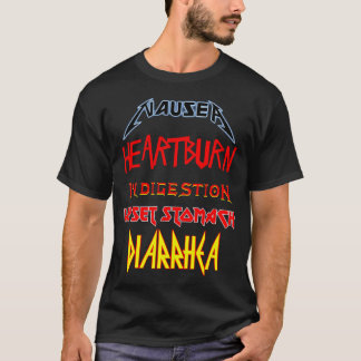 T-shirt Ingestion des brûlures d'estomac nauves Diarrhe d'
