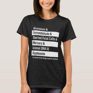 T-shirt Ingrédients vaccinaux - Cadeaux Pro Vaccination