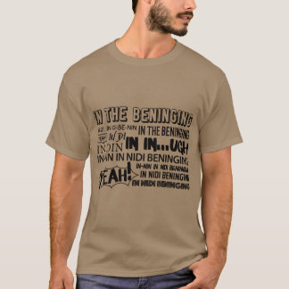 T-shirt INHE BENINGING BEGINNING amis rétro