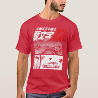 T-shirt Initial D Manga 3 Panel Manga friend