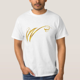 T-shirt Initiale faite sur commande de monogrammes de