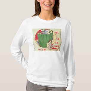 T-shirt Initiale "Q" de Historiated dépeignant des