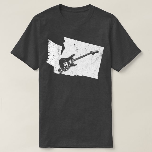 T-shirt Initiateur de Guitar Washington Guitar (Design devant)