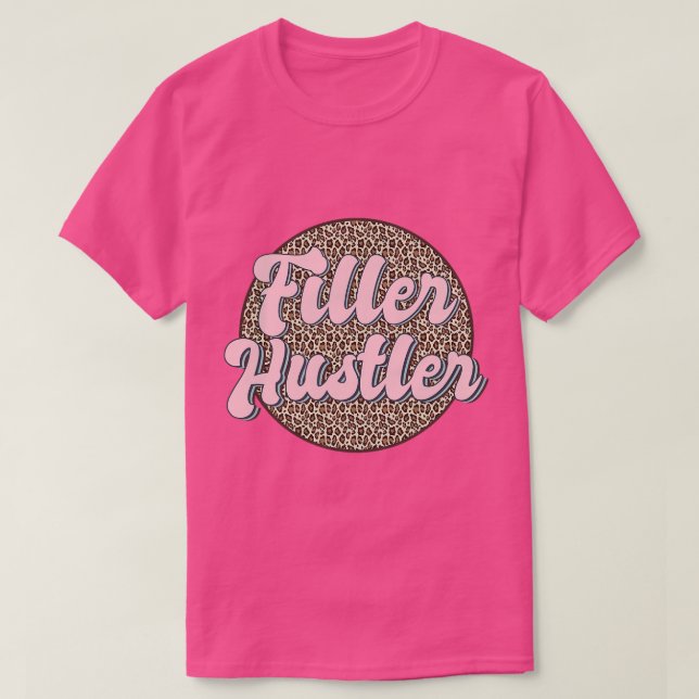 T-shirt Injecteur de remplissage Hustler Leopard Lip Fille (Design devant)