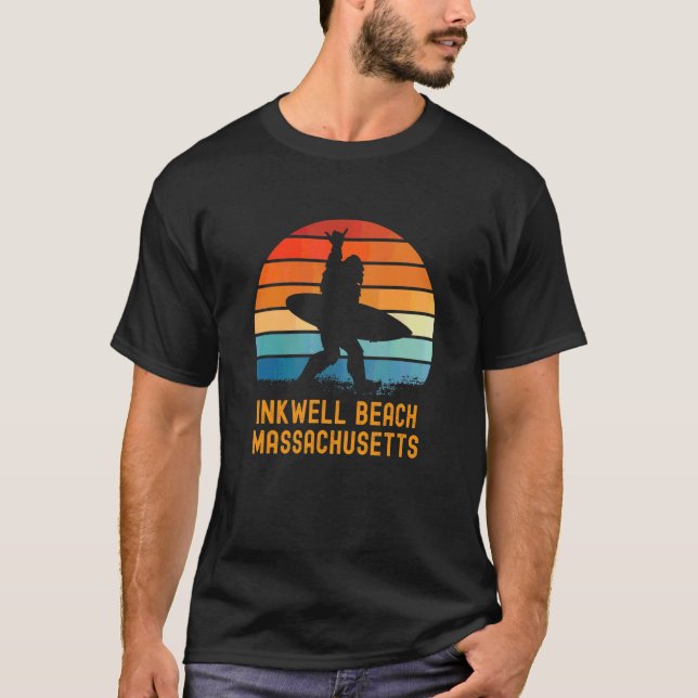 T-shirt Inkwell Beach Massachusetts Sasquatch Souvenir (Devant)