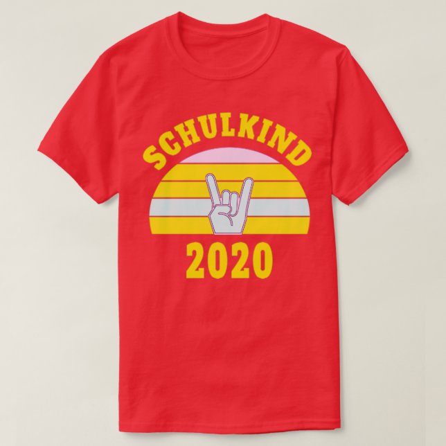 T-shirt Inscription à l'école début de l'école enfant âgé  (Design devant)