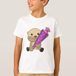 T-shirt Inscription À L'École Panda En Garderie 2021