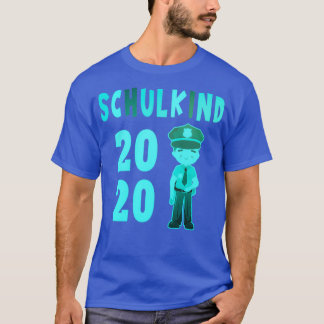 T-shirt Inscription à l'école police école enfant busdrive