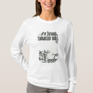 T-shirt Inscriptions en manuscrit gothique
