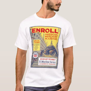 T-shirt Inscrivez-vous la marine marchande américaine -