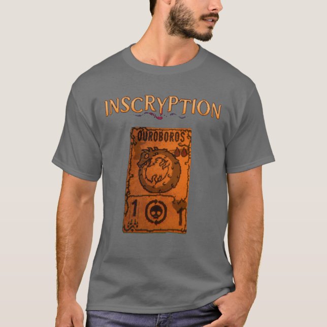 T-shirt Inscryption Horreur Psychologique Ouroboros d Jeu  (Devant)
