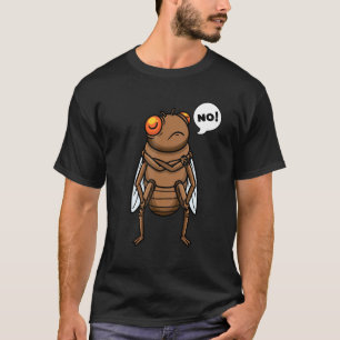 T-shirt Insecte Cicada Imbécile Dit Non Entomologie Entomo