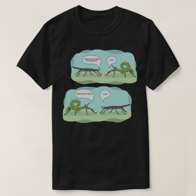 T-shirt insecte de la canne à halloween (Design devant)