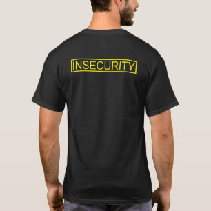 T-shirt Insécurité drôle de garde jaune