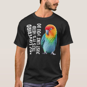 T-shirt Inséparable à face rosée incline la tête Inséparab