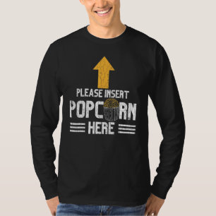T-shirt Insérer Popcorn Ici Pop Corn Eater Graphisme