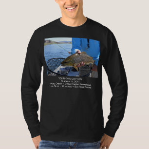T-shirt Insérer votre propre photo de pêche