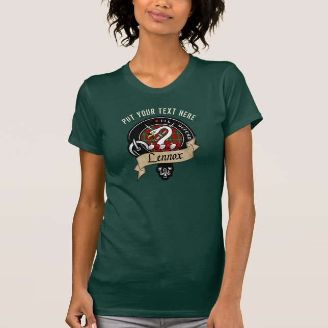 T-shirt Insigne de clan Lennox personnalisé (Devant)