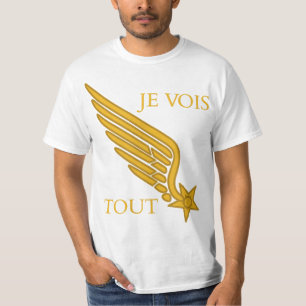 T-shirt Insigne de collier du pilote de l'Escadrille Lafay