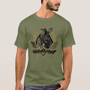 T-shirt Insigne de drapeau du peloton Rick de suicide