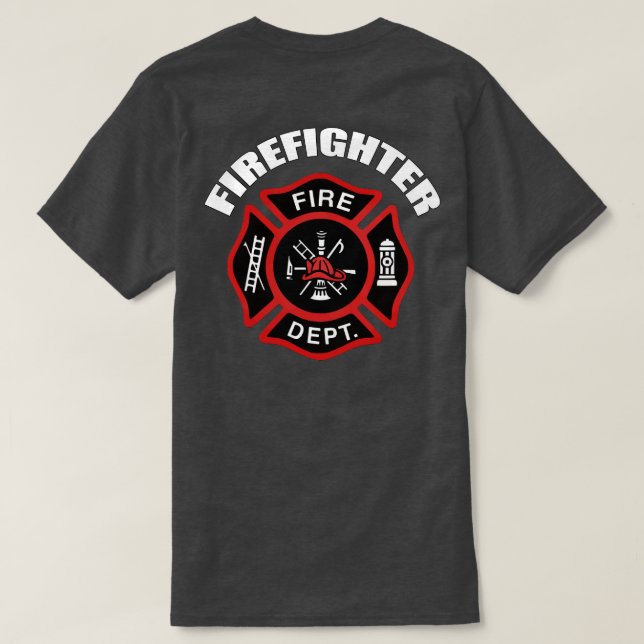 T-shirt Insigne de pompier (Design dos)