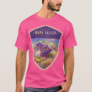 T-shirt Insigne de voyage Vins de Californie Napa Valley