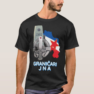 T-shirt Insigne des gardes-frontières JNA (Granicari JNA z
