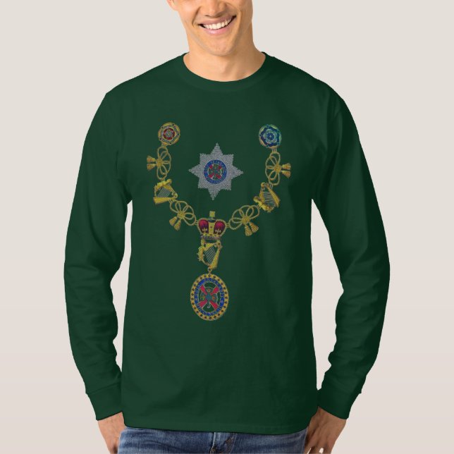 T-shirt Insigne du Chevalier de l'Ordre de Saint-Patrick (Devant)