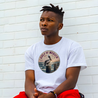 T-shirt Insigne du patrimoine Golfe du Mexique Blanc