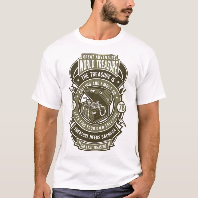 T-shirt Insigne du trésor mondial (Devant)