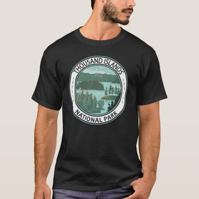 T-shirt Insigne Mille Îles Parc national du Canada (Devant)