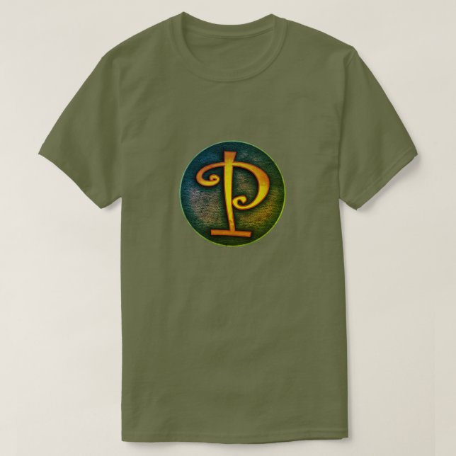T-shirt Insigne Super Héros "P" (Design devant)