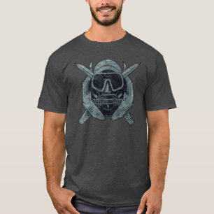 T-shirt Insigne Vintage du plongeur de combat américain