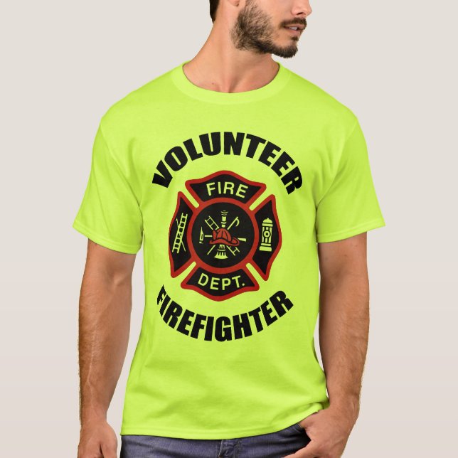 T-shirt Insigne volontaire de sapeur-pompier (Devant)