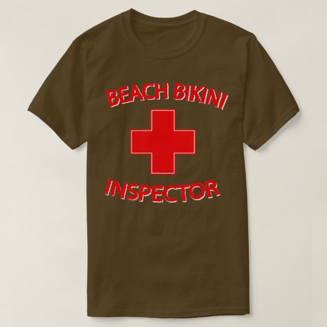 T-shirt Inspecteur Bikini De Plage Pour Les Plaisirs D'Été (Design devant)